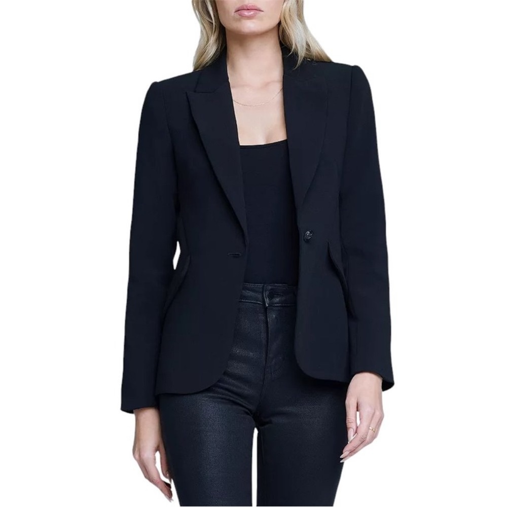 L’AGENCE Chamberlain Blazer in Navy EUC Sz 4